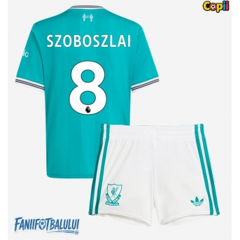 Liverpool Dominik Szoboszlai #8 Echipament de Fotbal Replică 2025-26 Copii Treilea (+ Șorturi)